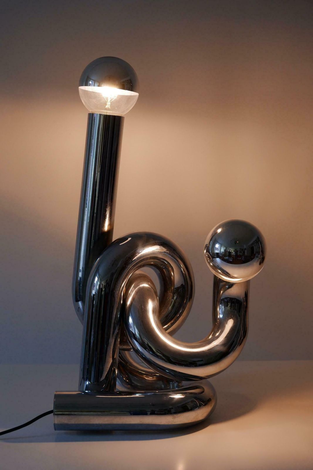 Sculptural Table Lamp Or Floor Light Bruco By Giovanni Banci 1960s Italy photo 6217.0