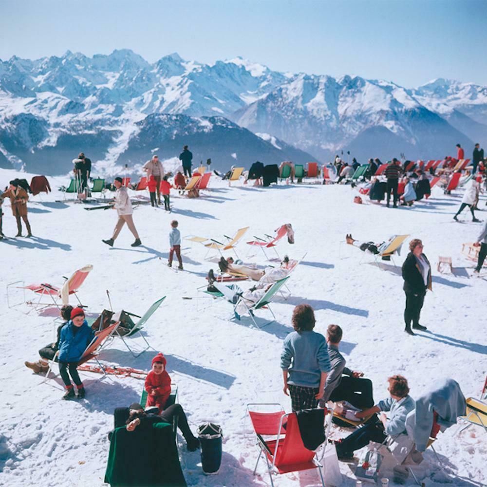 Verbier Vacation By Slim Aarons   Limited Edition Estate Stamped C Type Print