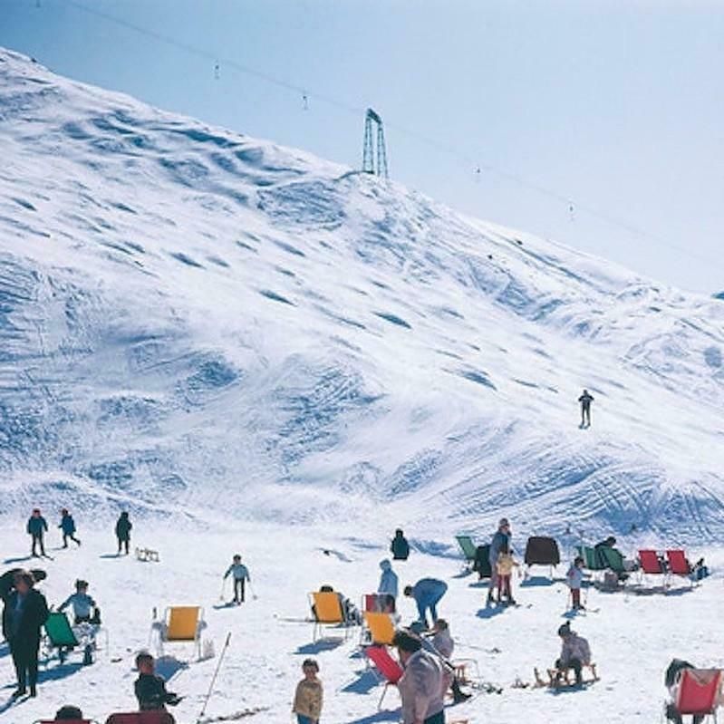 Verbier Vacation By Slim Aarons   Limited Edition Estate Stamped C Type Print photo for sale