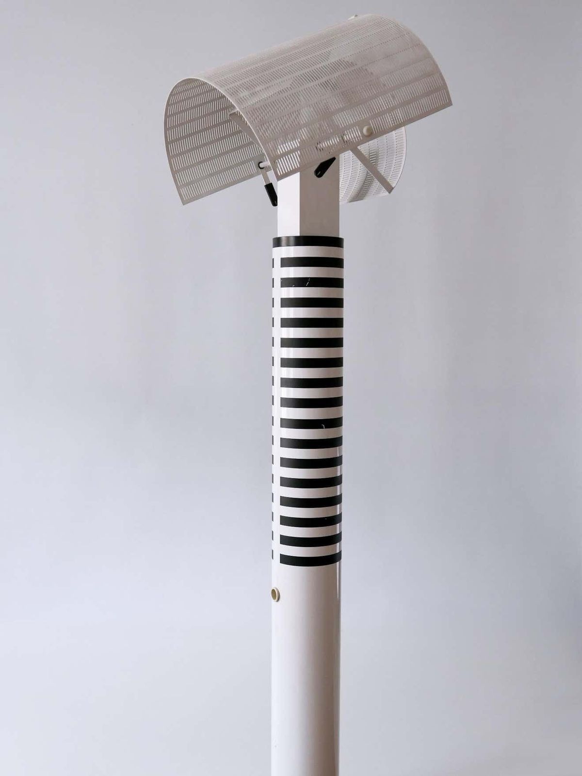 photo for sale Monumental Postmodern Shogun Floor Lamp By Mario Botta For Artemide Italy 1980s