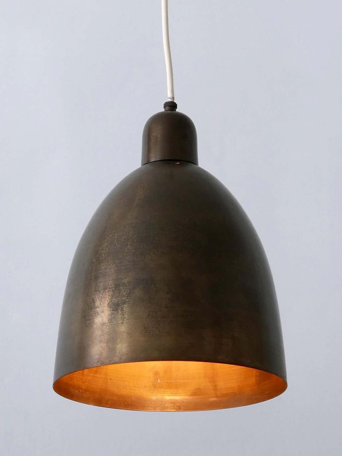photo furniture Rare & Elegant Mid Century Modern Brass Church Pendant Lamps Germany 1950s