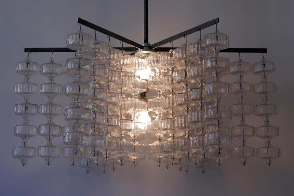 Huge Mid Century Modern Chandelier By Aloys Ferdinand Gangkofner, 1968, Germany photo furniture