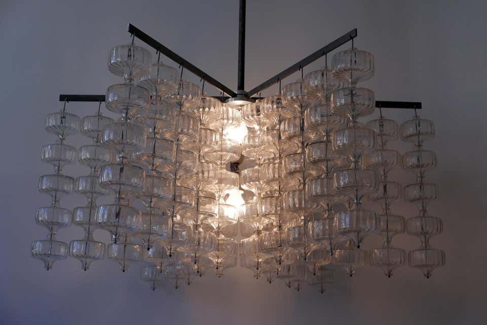 Huge Mid Century Modern Chandelier By Aloys Ferdinand Gangkofner, 1968, Germany photo vinterior