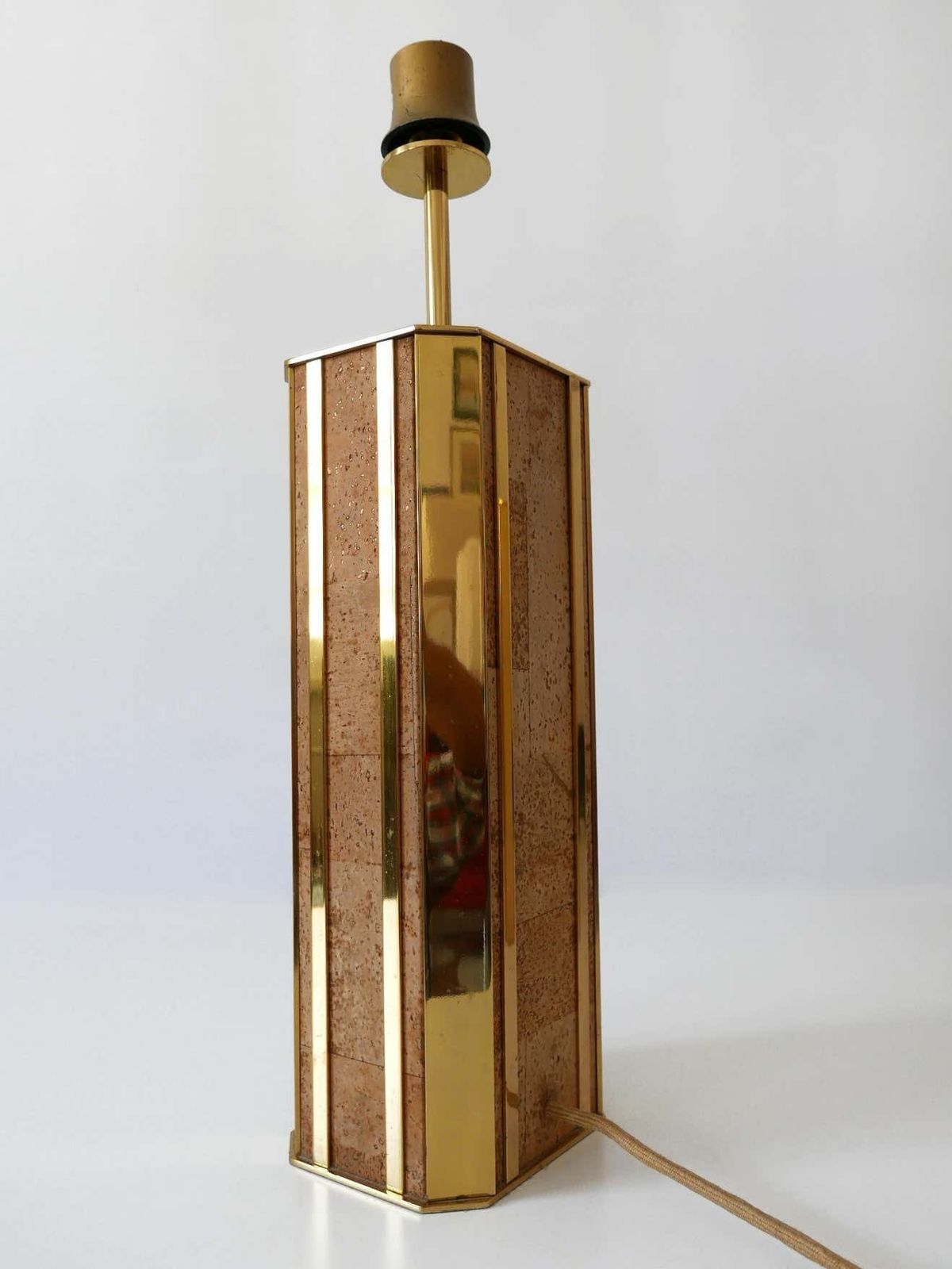 photo for sale Set Of Two Monumental Mid Century Table Lamps By Vereinigte Werkstätten Germany