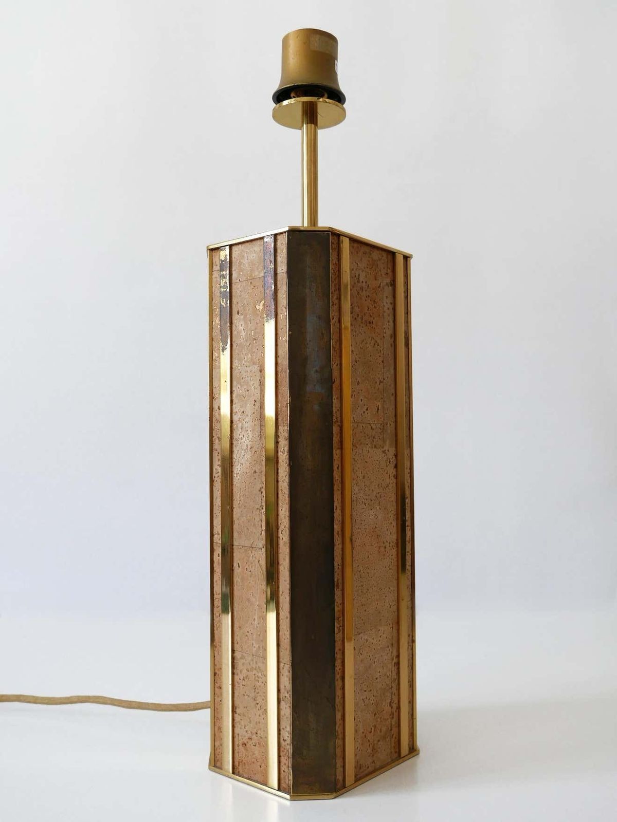 Lighting Set Of Two Monumental Mid Century Table Lamps By Vereinigte Werkstätten Germany photo