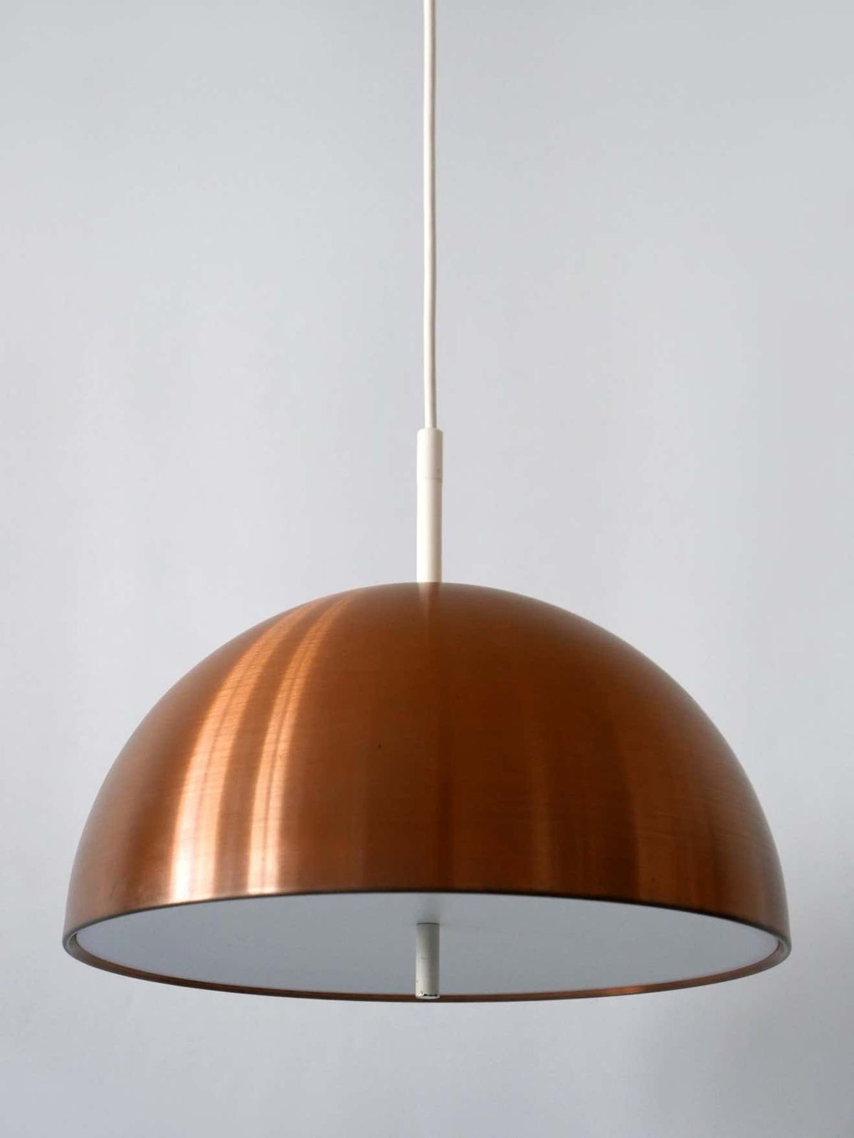 Elegant Mid Century Modern Copper Pendant Lamp By Staff & Schwarz Germany, 1960s photo Lighting