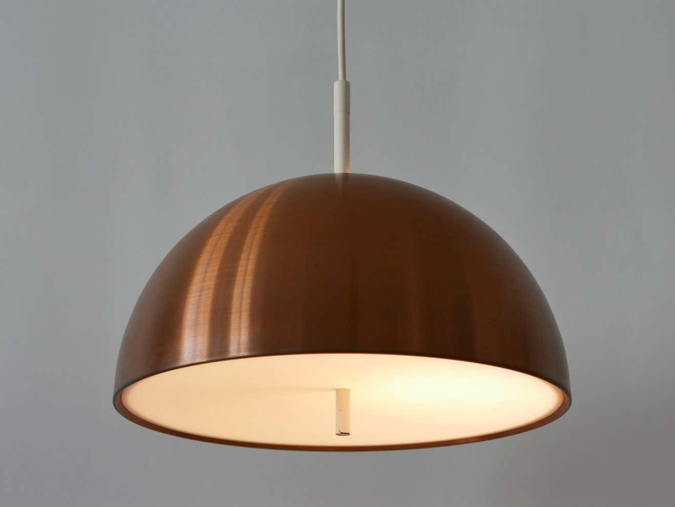 Elegant Mid Century Modern Copper Pendant Lamp By Staff & Schwarz Germany, 1960s photo 1134.0