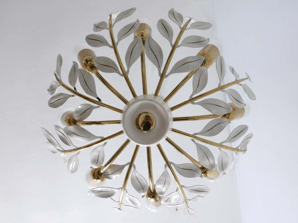 photo furniture Rare 8 Flamed Sputnik Chandelier Or Pendant Lamp By Vereinigte Werkstätten 1950s