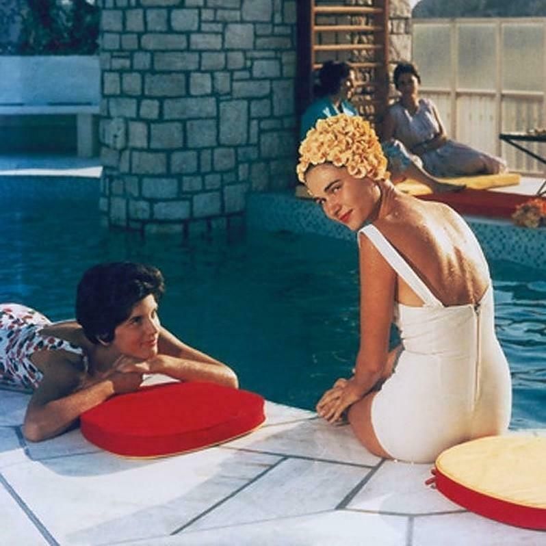 Penthouse Pool By Slim Aarons, Limited Edition Estate Stamped C Type photo furniture