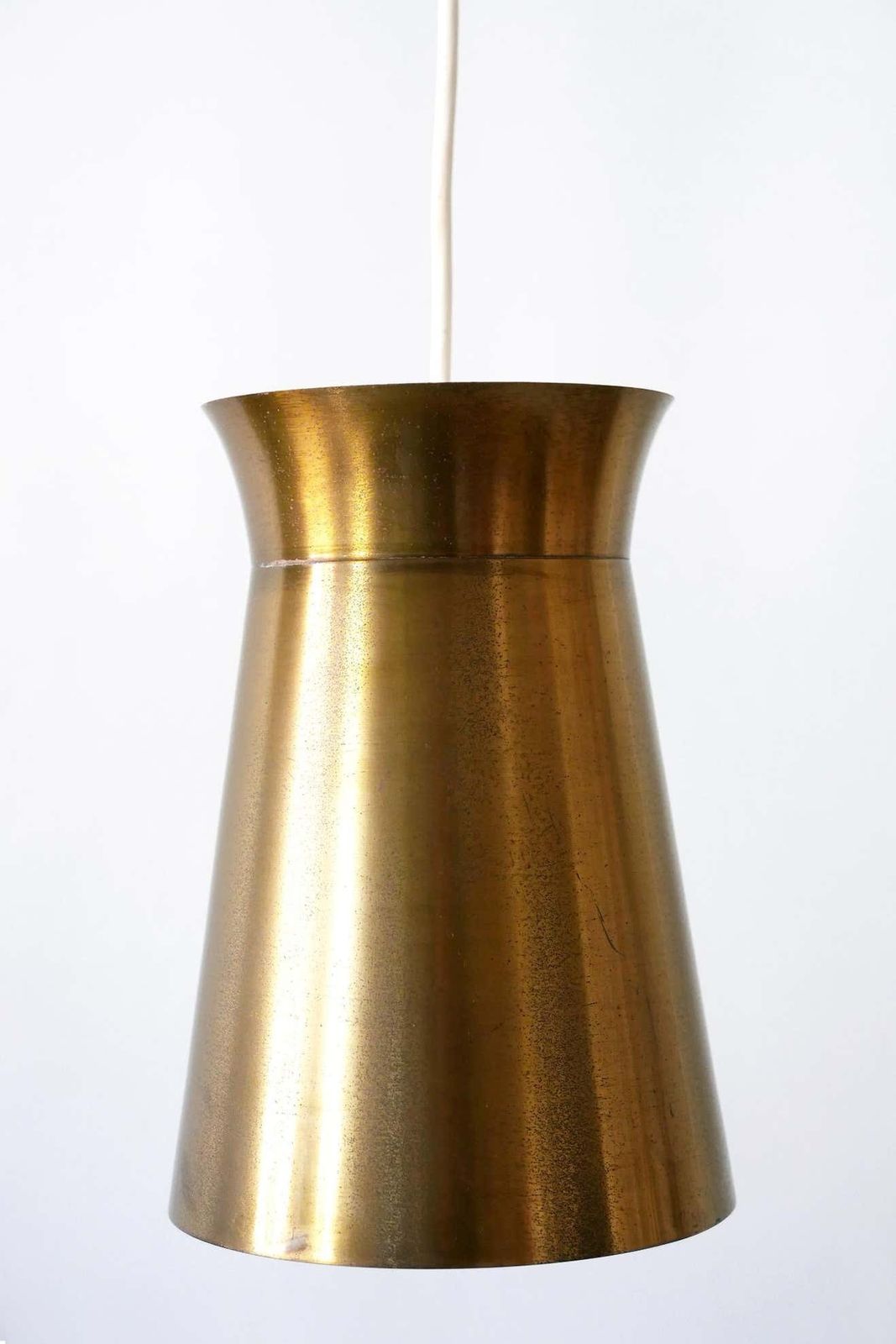Elegant Mid Century Modern Brass Pendant Lamps Or Hanging Lights, 1950s, Germany photo Lighting