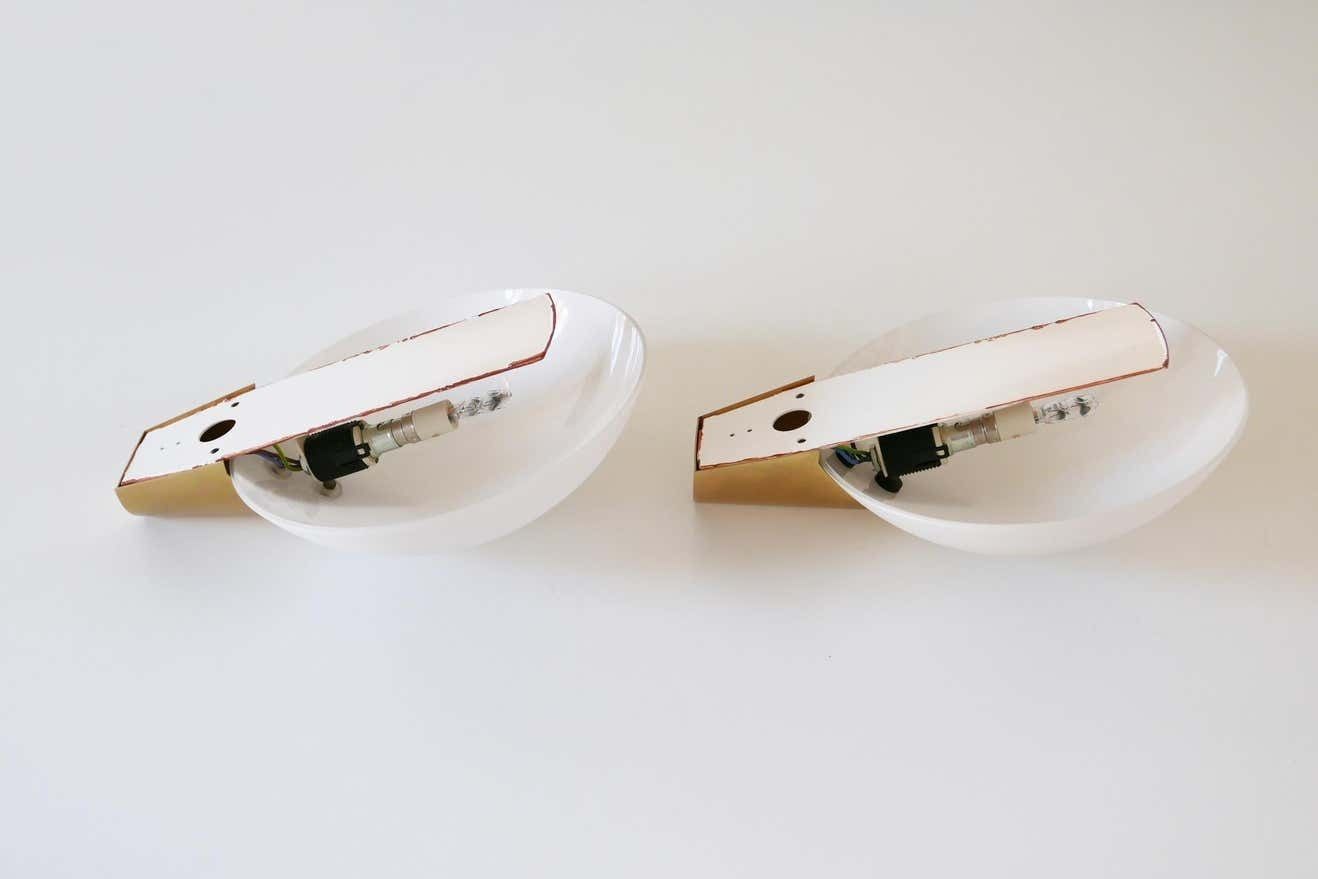 photo buy Set Of Two Elegant Modernist Wall Lamps Or Sconces By J.T. Kalmar, 1980s Austria