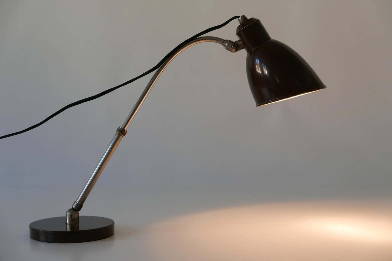 Rare Bauhaus Table Lamp ''Piccolo'' By Christian Dell For Bünte & Remmler, 1930s photo vinterior