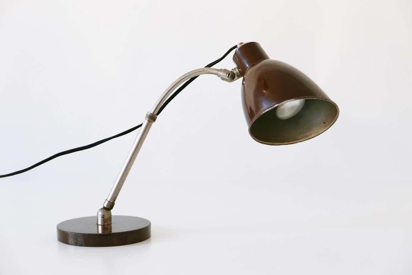 Rare Bauhaus Table Lamp ''Piccolo'' By Christian Dell For Bünte & Remmler, 1930s photo vintage