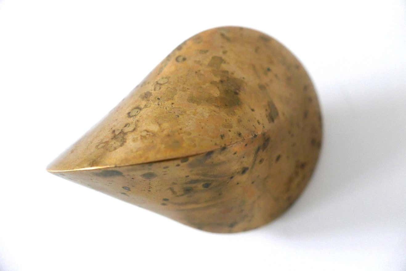 Vintage Kinetic Sculpture Brass ''Oloid'' By Paul Schatz, 1930s, Switzerland photo for sale