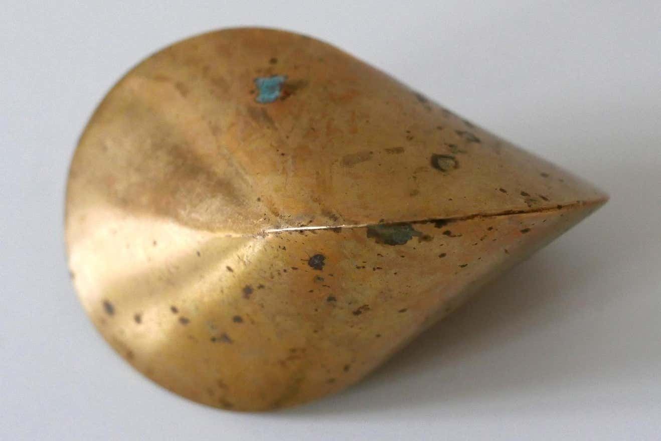 Vintage Kinetic Sculpture Brass ''Oloid'' By Paul Schatz, 1930s, Switzerland photo Art