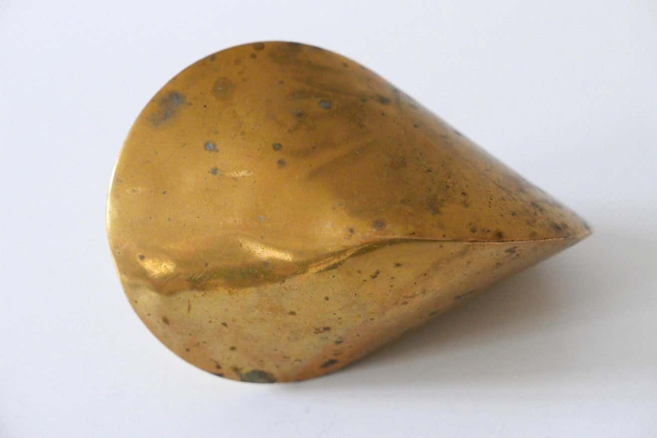 Vintage Kinetic Sculpture Brass ''Oloid'' By Paul Schatz, 1930s, Switzerland photo vintage