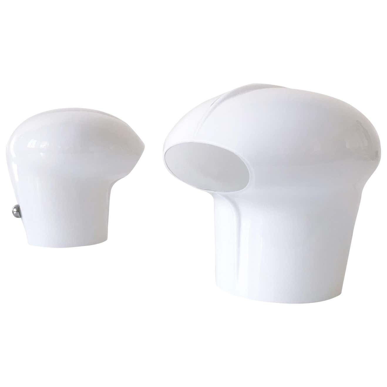 Set Of Two Exceptional Table Lamps By Gino Vistosi For Vistosi, Murano, 1970s