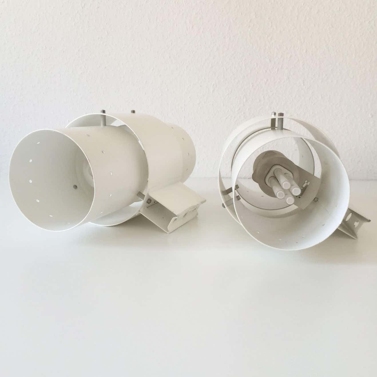 Large Modernist Two Flamed Wall Lamp Or Sconce By Spectral, Germany photo vintage