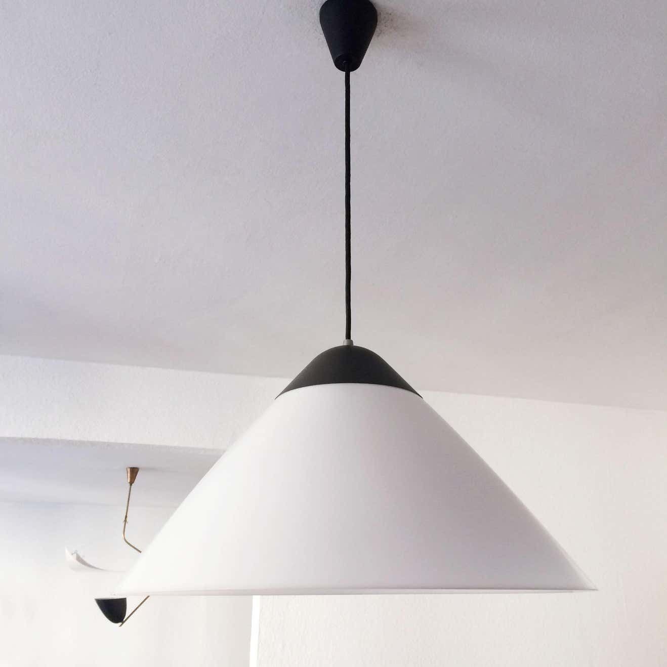 Large Pendent Lamp Opala Midi By Hans Wegner For Louis Poulsen 1970s Denmark photo for sale