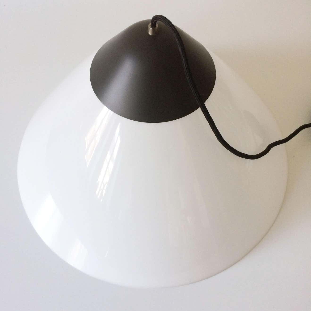 photo for sale Large Pendent Lamp Opala Midi By Hans Wegner For Louis Poulsen 1970s Denmark