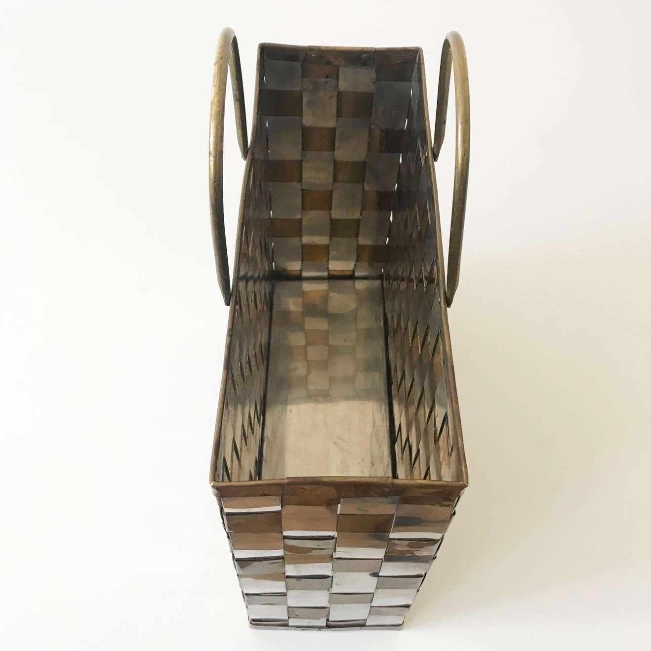 photo buy Hollywood Regency Magazine Rack Or Stand In The Style Of Paul Evans Italy 1970s