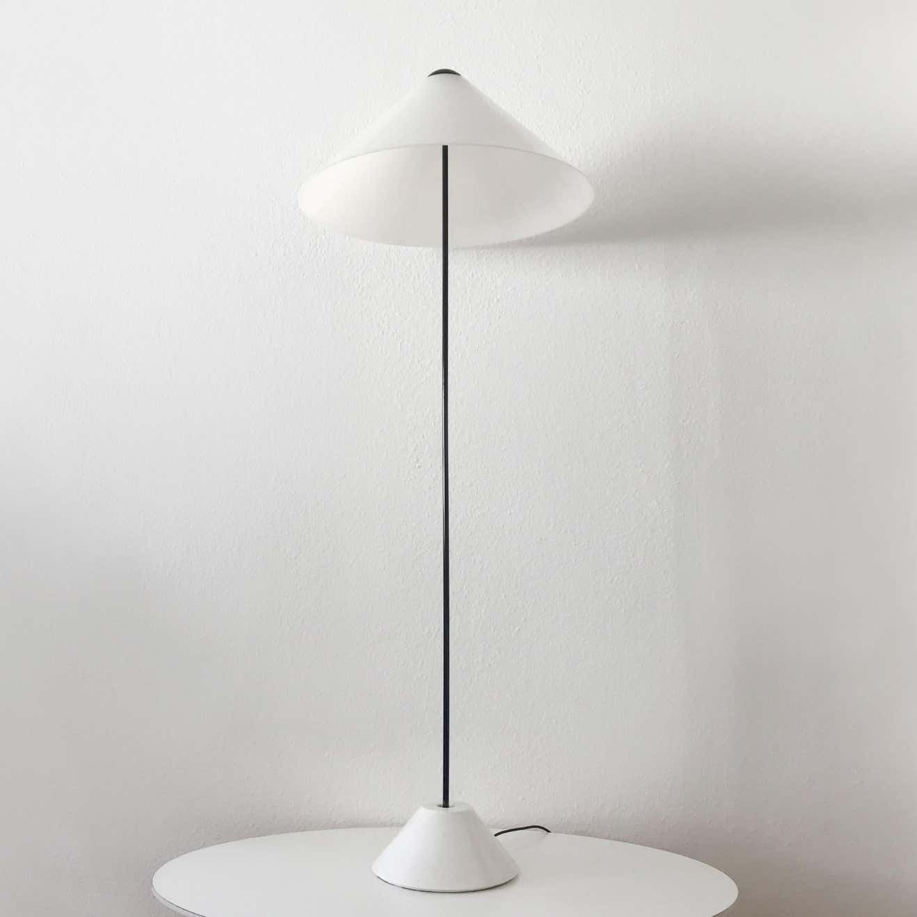 Rare Floor Lamp Snow By Vico Magistretti For O Luce, Italy, 1970s photo for sale