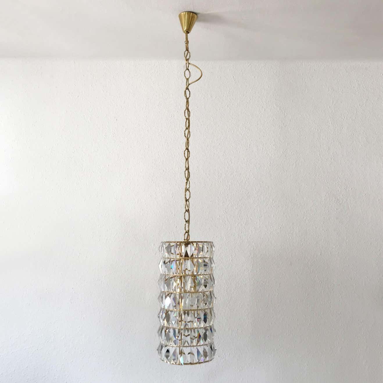 photo furniture Crystal Glass Pendant Lamp Or Chandelier By Bakalowits & Söhne Vienna Austria