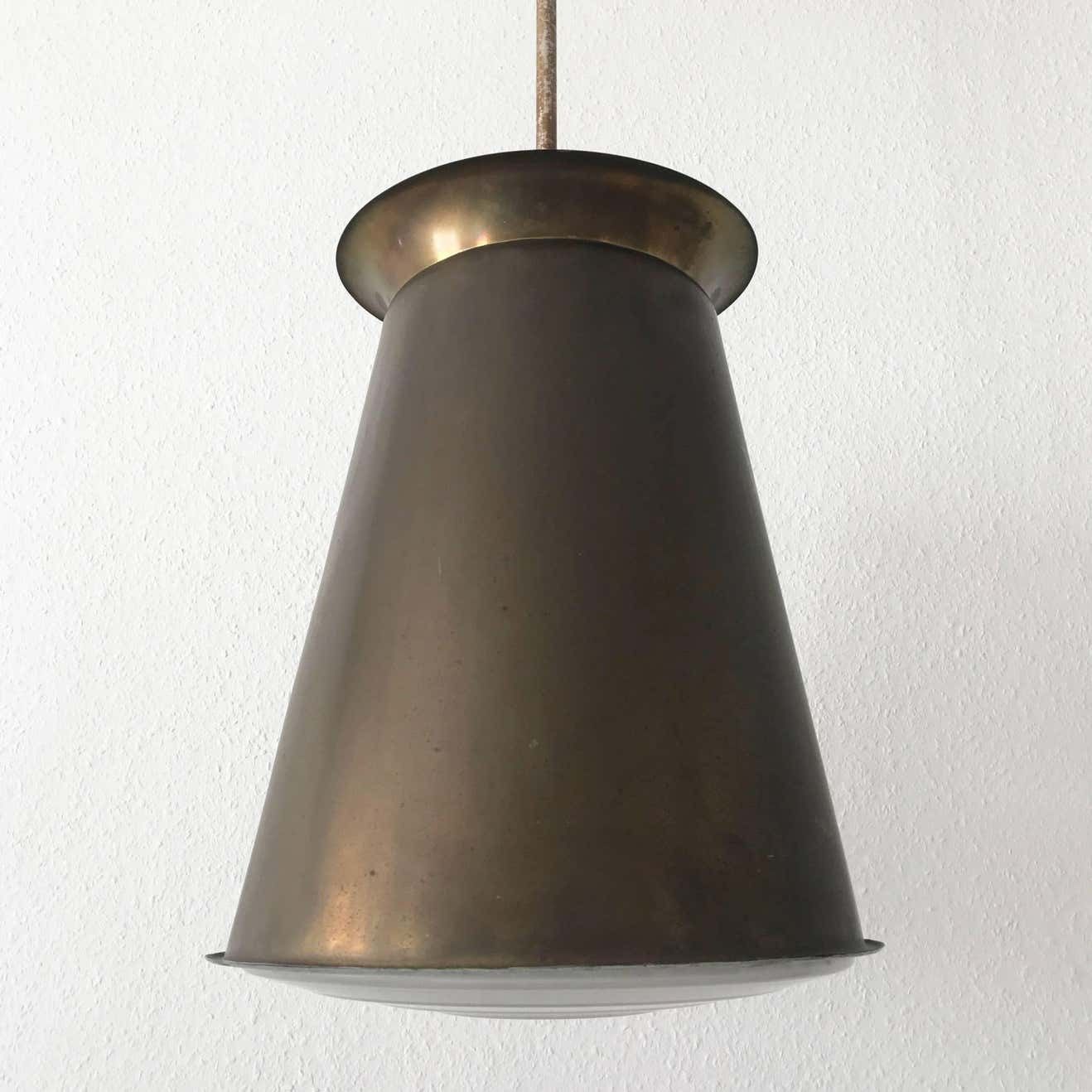 photo furniture Exceptional Bauhaus Pendant Lamp By Adolf Meyer For Zeiss Ikon, 1930s, Germany