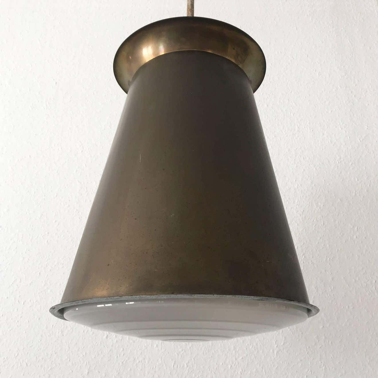 Lighting Exceptional Bauhaus Pendant Lamp By Adolf Meyer For Zeiss Ikon, 1930s, Germany photo