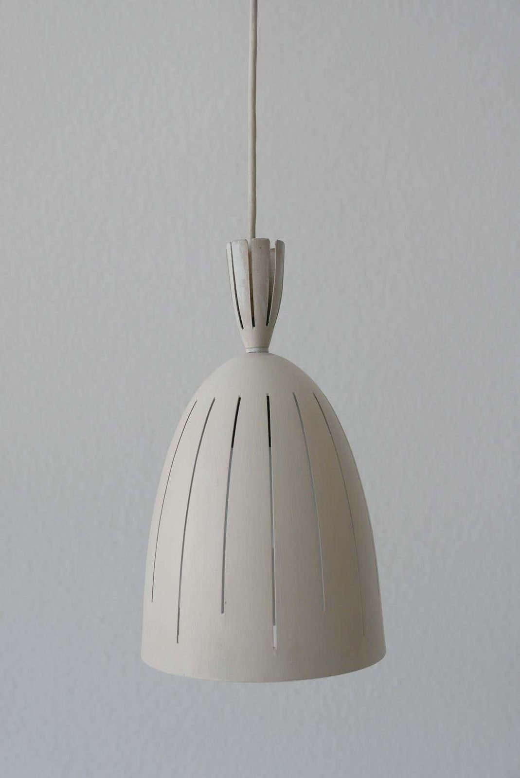 Set Of Three Lovely Mid Century Modern Diabolo Pendant Lamps, 1950s, Germany photo buy