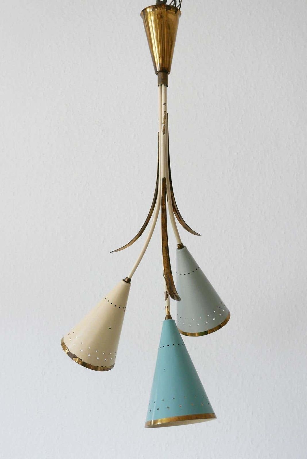 Lighting Lovely Mid Century Modern Sputnik Chandelier Or Pendant Lamp, 1950s, Germany photo