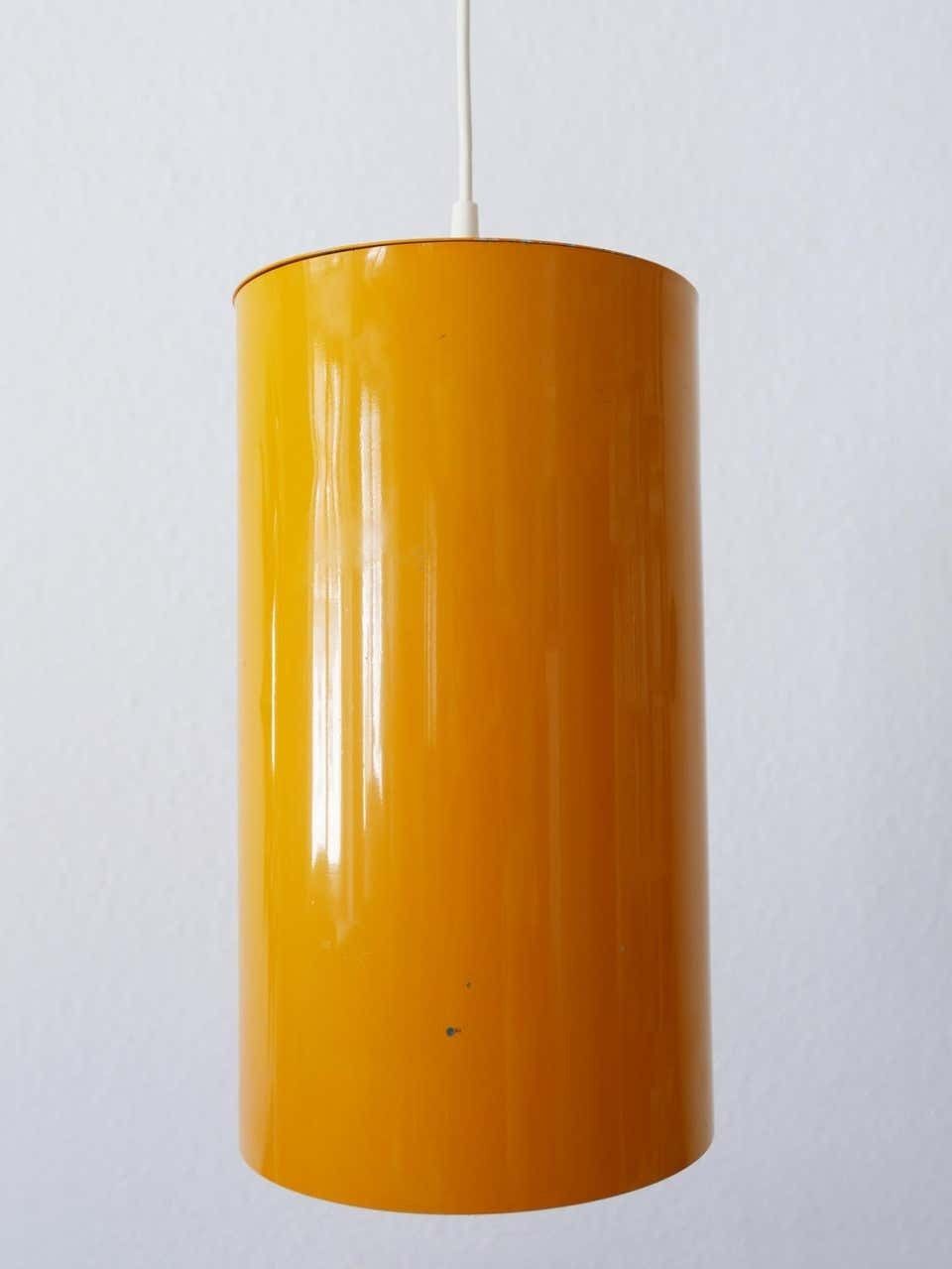 Set Of Two Elegant Mid Century Modern Pendant Lamps By Erco, 1970s, Germany photo Lighting