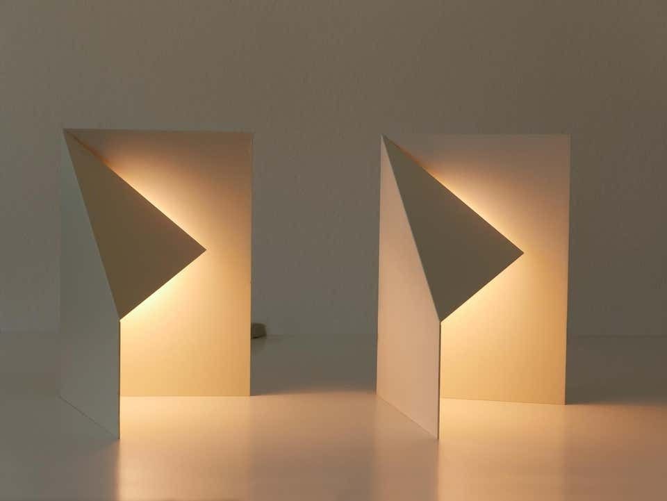 Pair Of Elegant Side Table Lamps A 4 By Torben Holmbäck For B. J. Metal Denmark photo vinterior