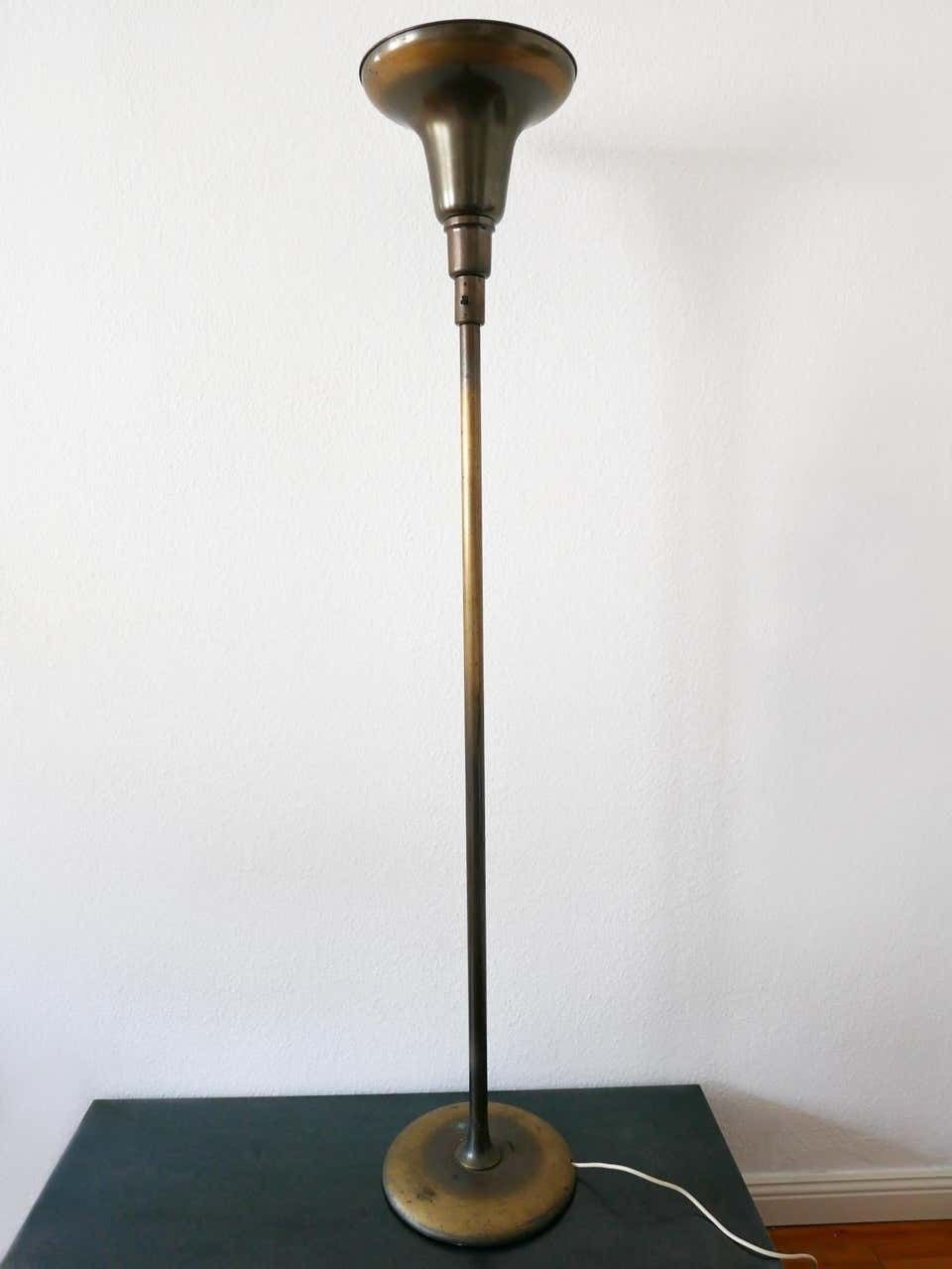 Art Deco Uplighter Floor Lamp Model Luminator By Kaiser & Co., 1930s, Germany photo vintage