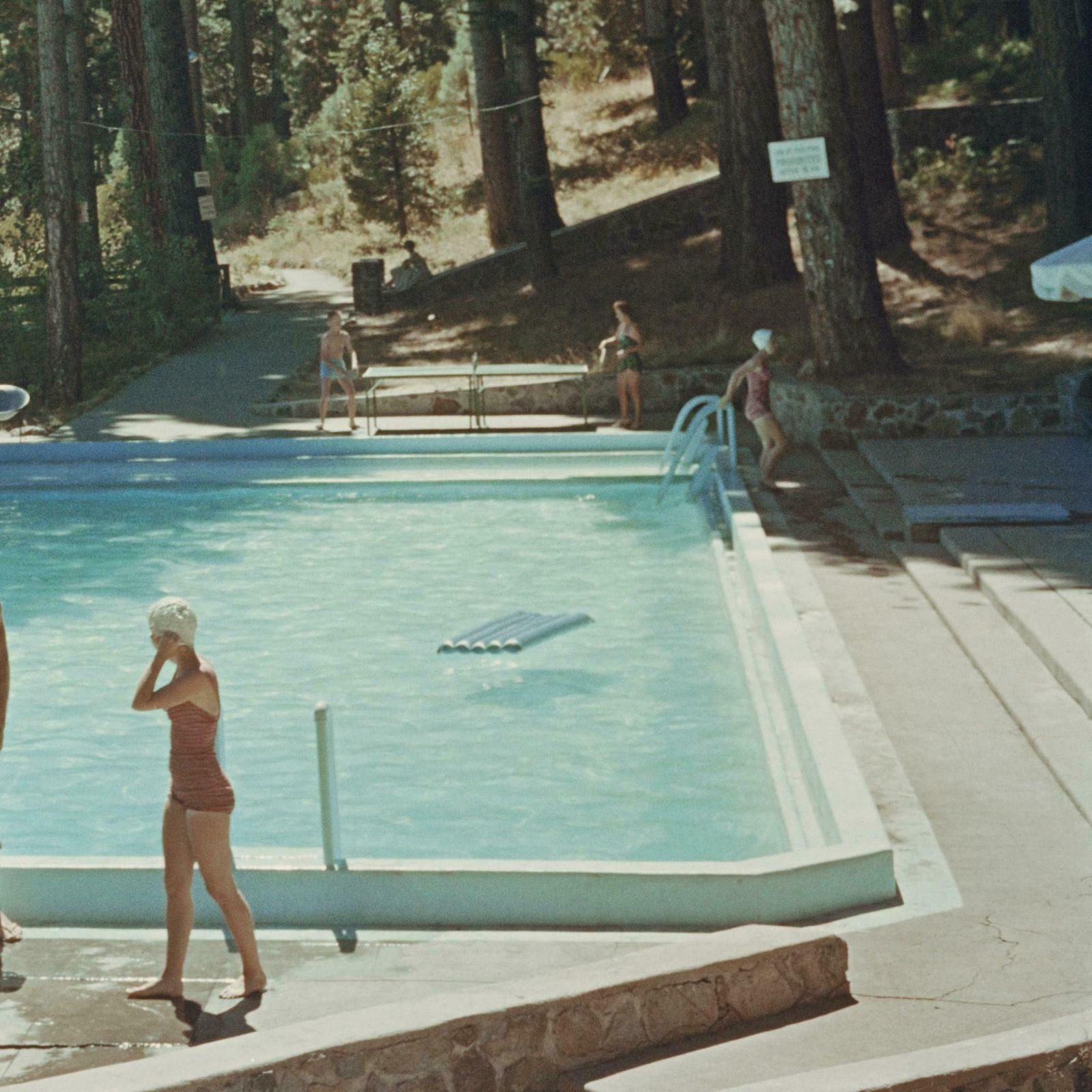 Pool At Lake Tahoe By Slim Aarons photo Art