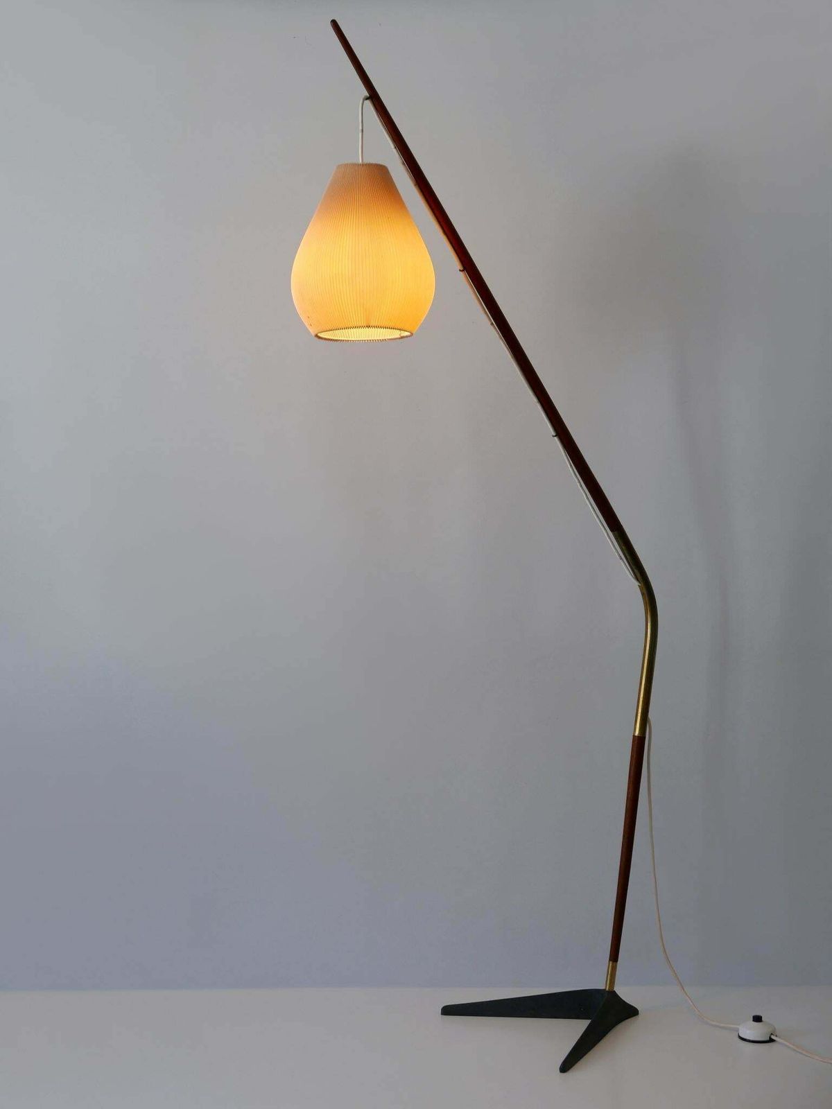 Exceptional Fishing Pole Floor Lamp By Svend Aage Holm Sørensen Denmark 1950s photo buy
