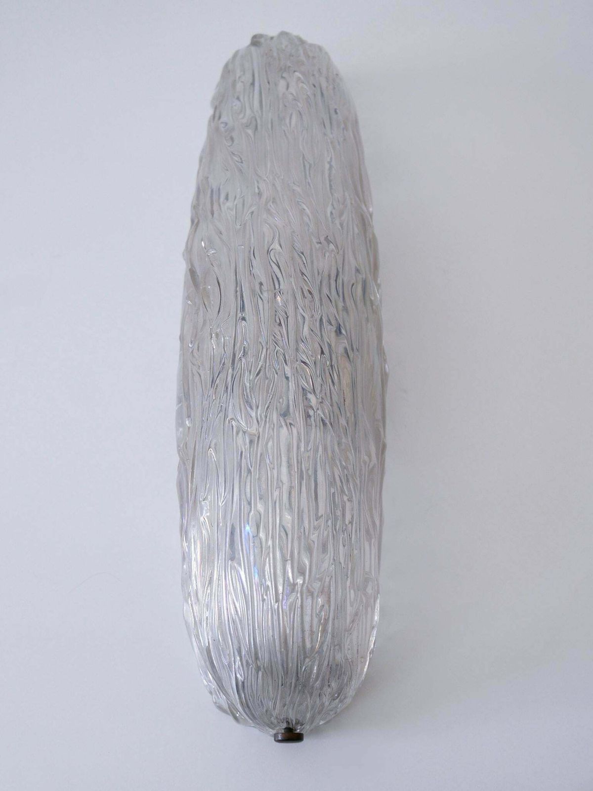 photo buy Elegant Mid Century Modern Iridescent Murano Glass Ceiling Lamp Or Sconce 1950s