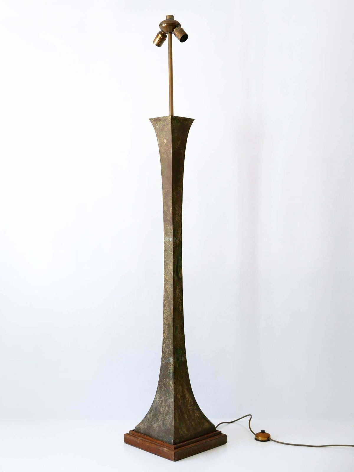 photo for sale Verdigris Bronze Floor Lamp By Stewart Ross James For Hansen Lighting, 1960s