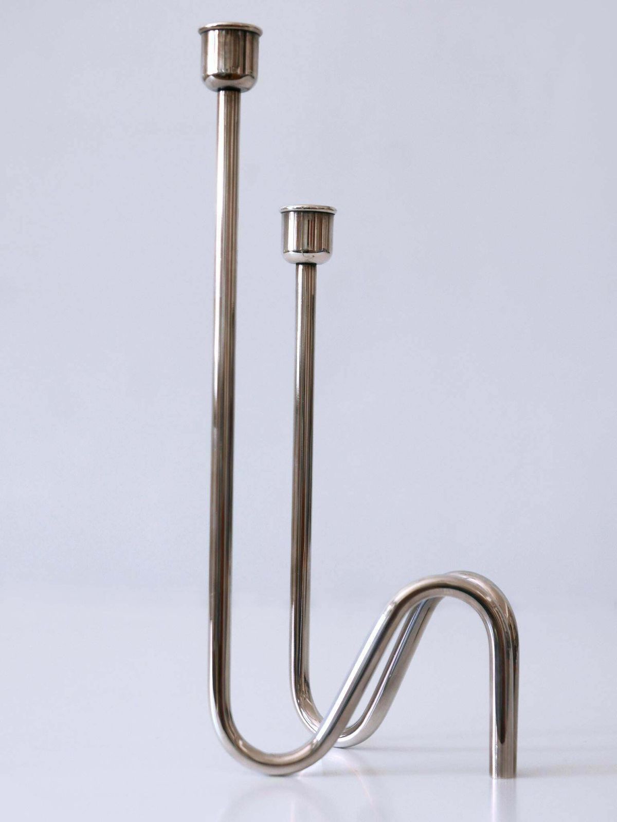 Home Decor Elegant Mid Century Modern Candle Holder Flamma By Lino Sabattini Italy 1970s photo