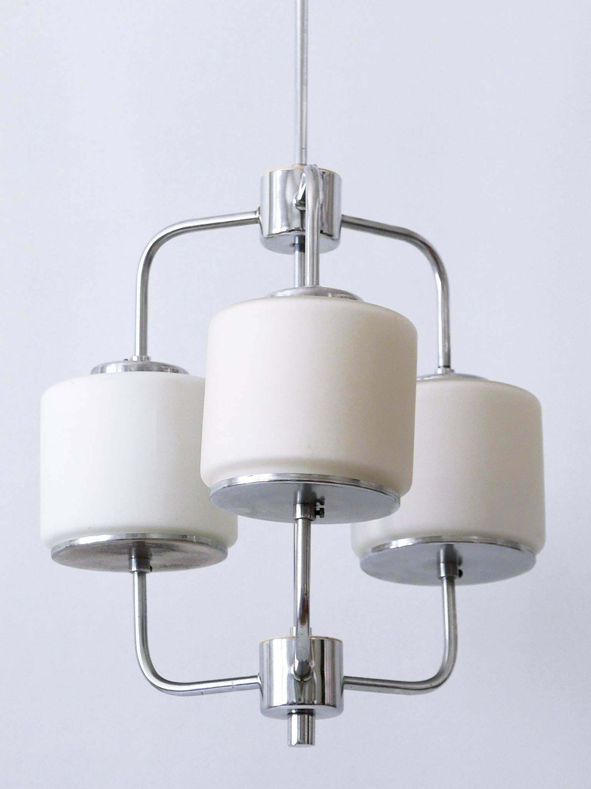 photo vintage Rare And Elegant Art Deco Or Bauhaus Chandelier Or Pendant Lamp Germany 1930s