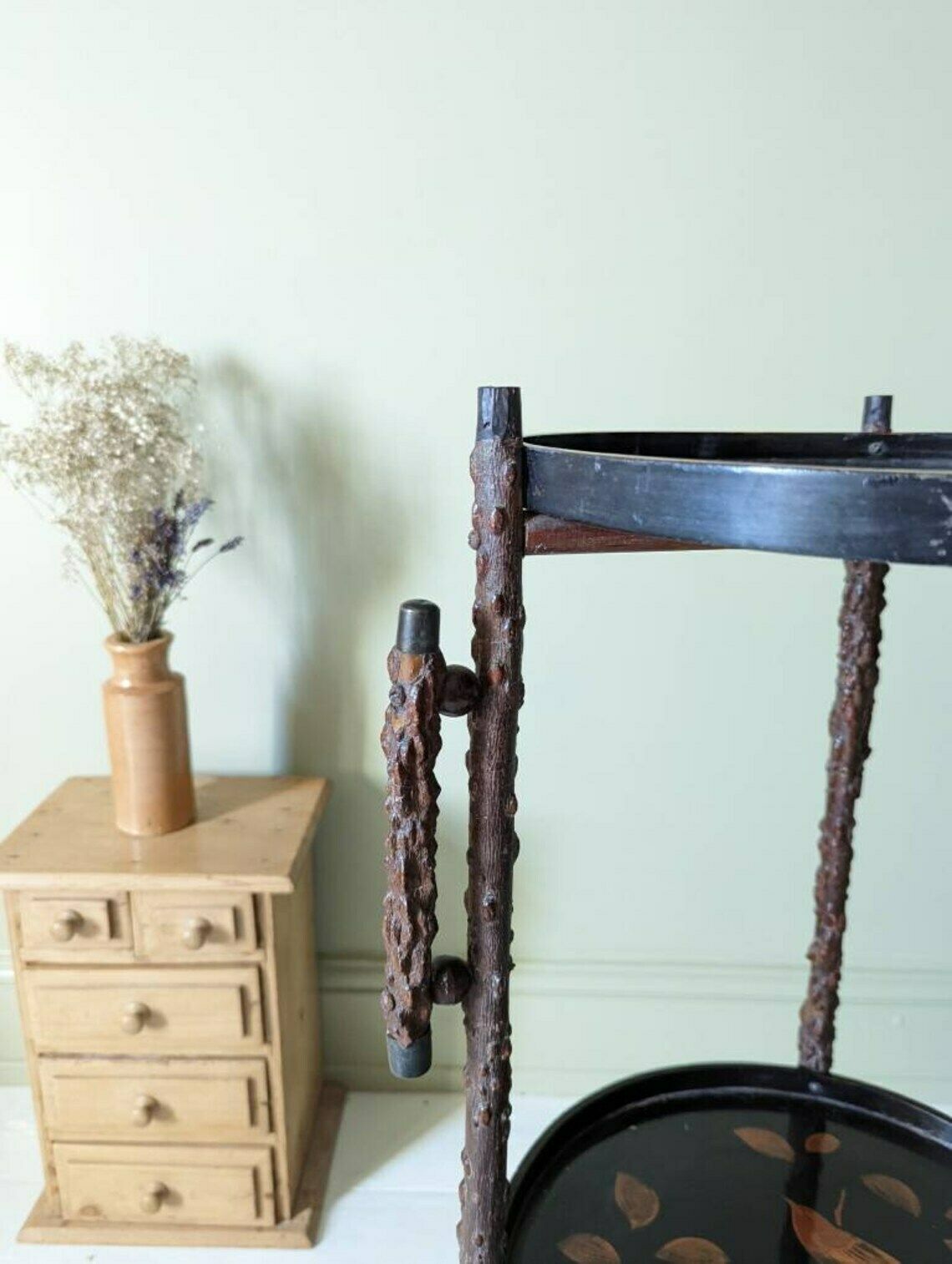 A Rare Antique Twig Or Briar Table Aesthetic Movement  Arts And Crafts Occasional Table C1890 photo vinterior