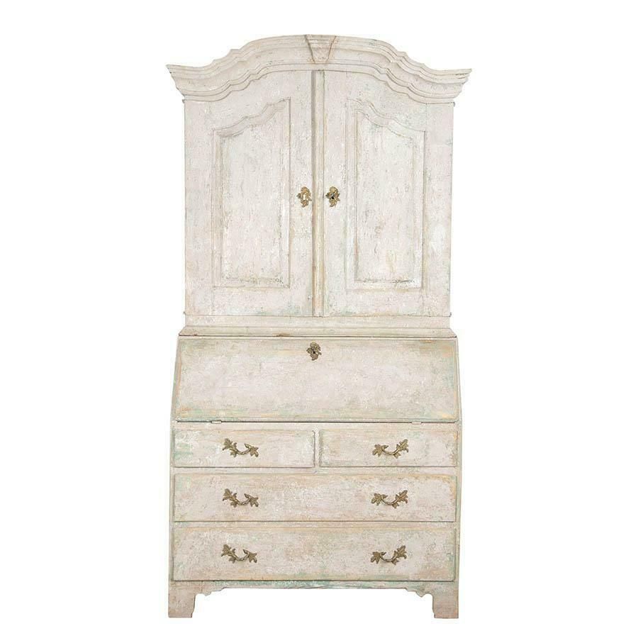 Swedish 18th Century Rococo Secretary