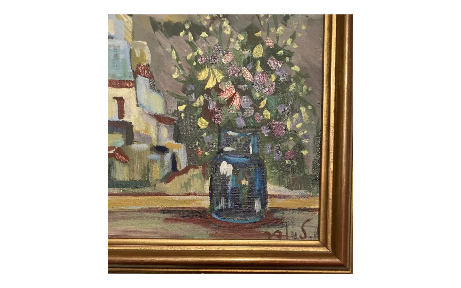 "The Bouquet At The Window" By Milia Laufer photo Art