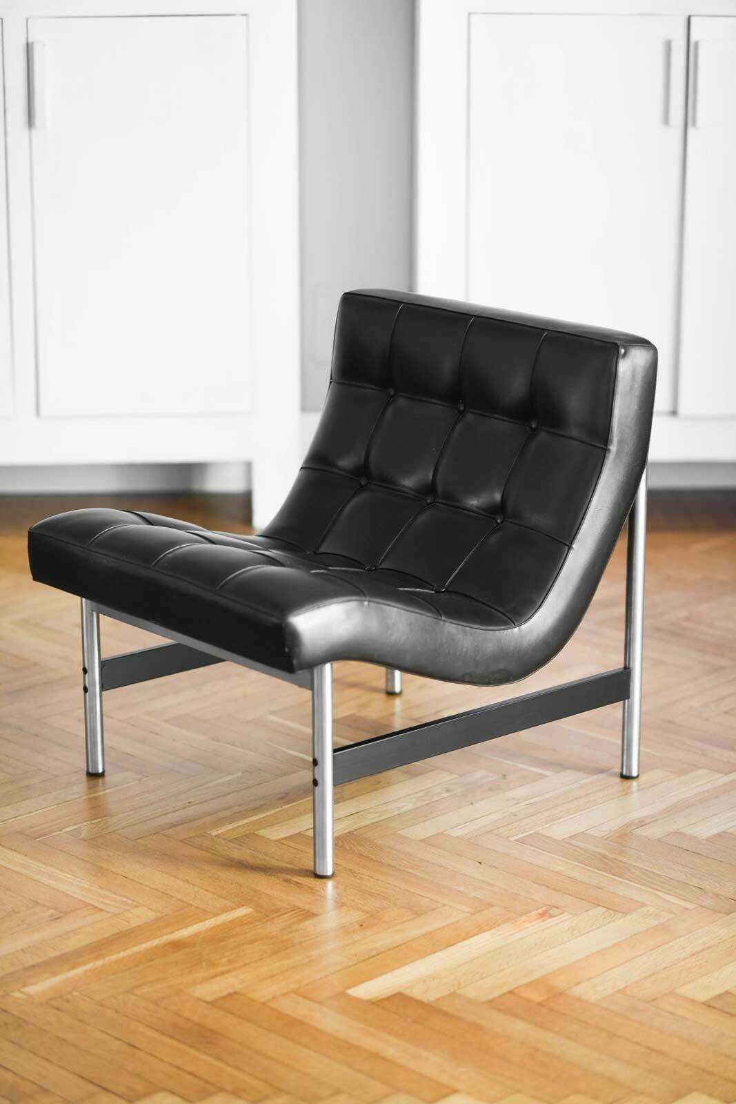 Mid Century Eco Leather Chairs ''Set Of 2'' photo furniture