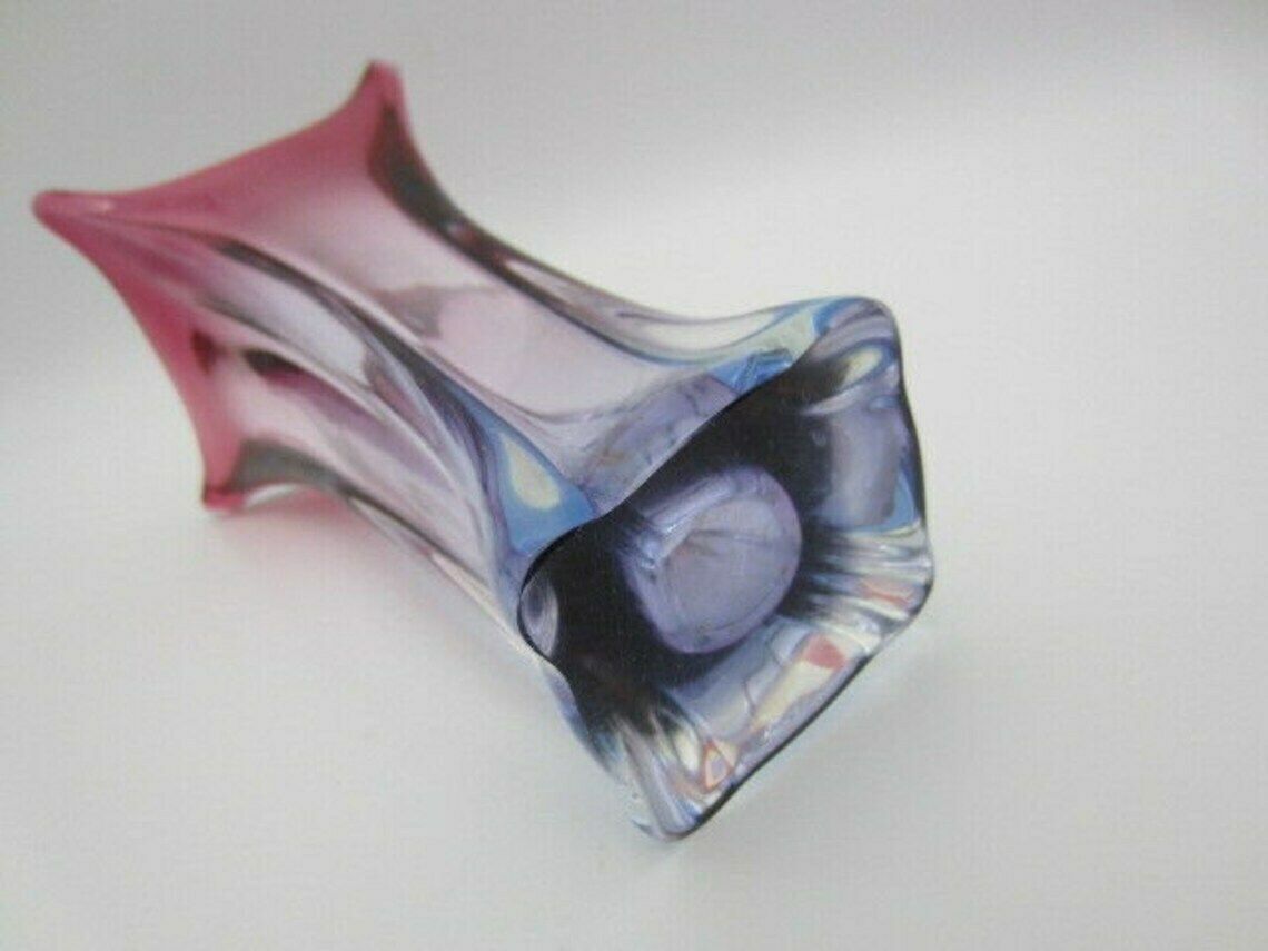 photo furniture Murano Purple And Blue Sommerso Art Glass Vase Poli Seguso Era