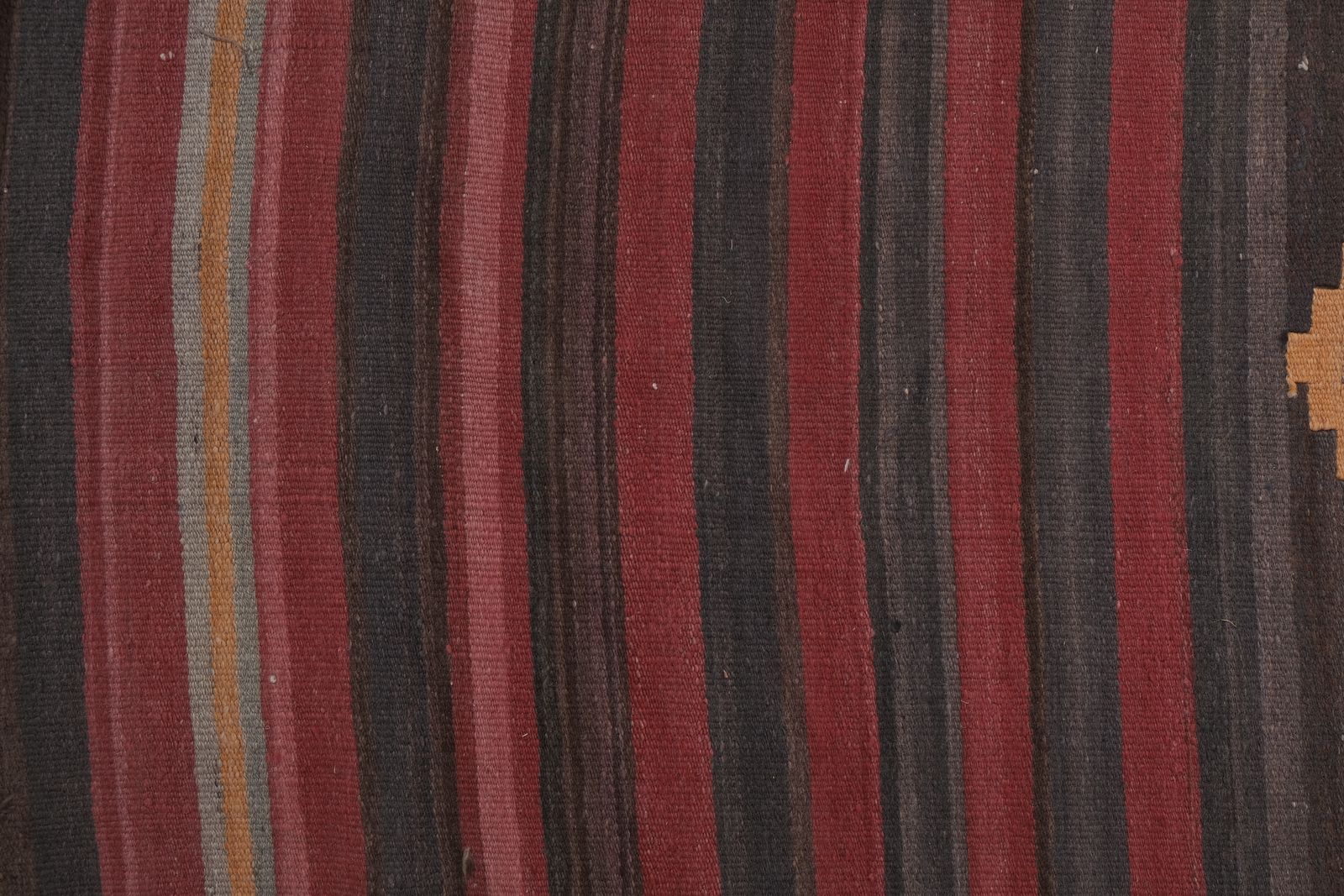 Vintage Striped Turkish Kilim Runner   Stair Tread photo Textiles