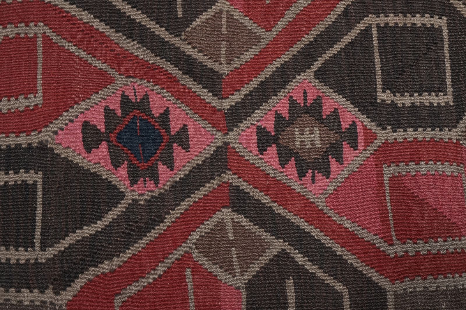 Mid 20th Century Decorative Long Vintage Kars Kilim Rug photo vinterior