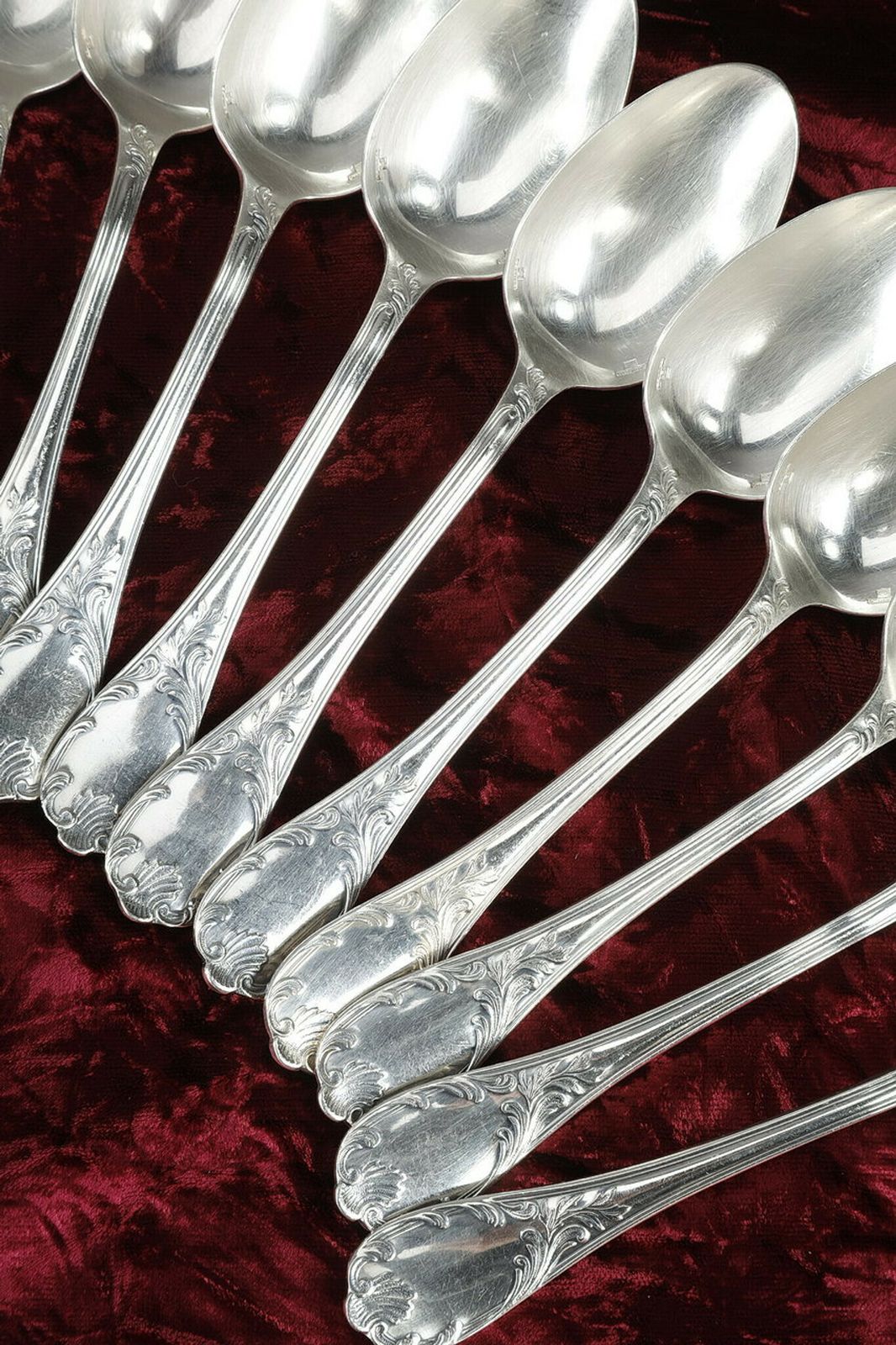 Christofle   Set Of 51 Louis XV Style Silver Plated Flatware photo vinterior