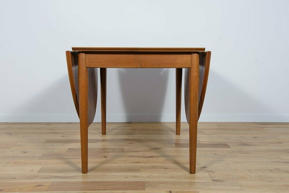 Mid Century Danish Extendable Dining Table In Teak, 1960s photo Furniture