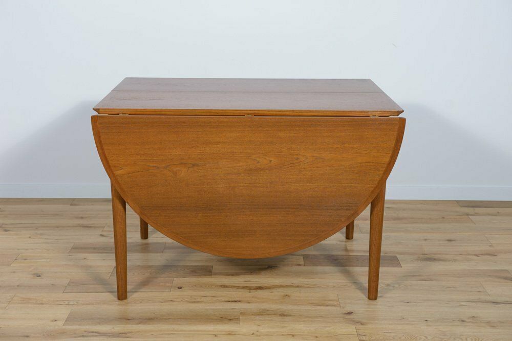 Mid Century Danish Extendable Dining Table In Teak, 1960s photo 1734.0